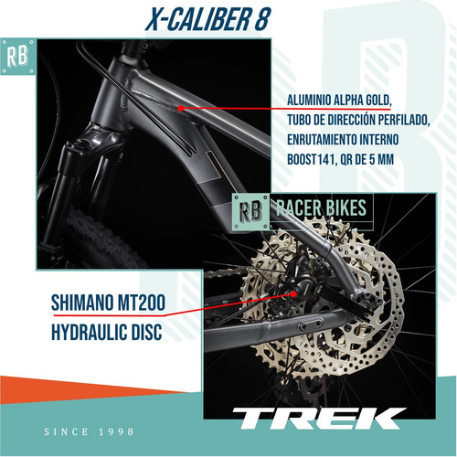 Imagen 3 de 10 de Bicicleta Trek X-caliber 8 Shimano 12v R29 Rock Shox