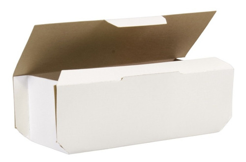 100 Caja Para Comida Armable De 19x8x7 Hot Dog Alitas Papas Color Blanco