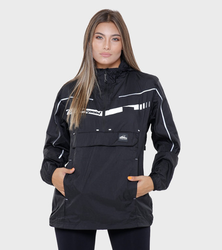 Anorak Alfa Impermeable Con Capucha Montagne Unisex Premium