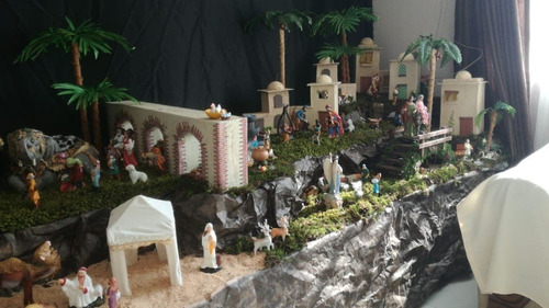 Nacimiento Navideño Casas Tipicas Belen