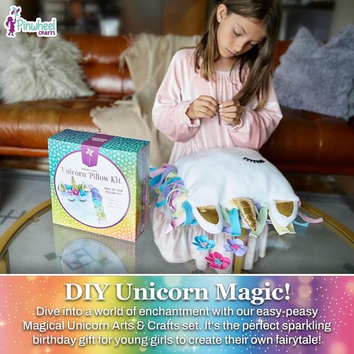 Kit De Almohada Unicornio - Kit De Manualidades Unicornio...