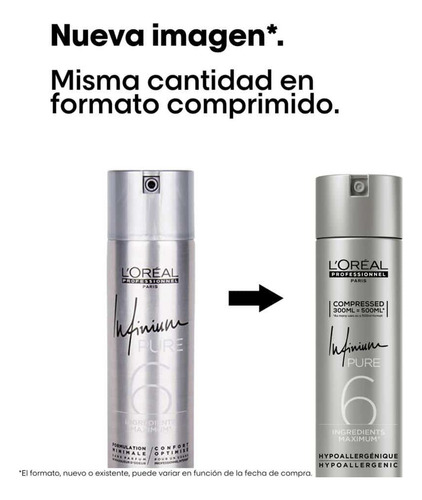 Laca Loreal Professionnel Infinium Pure Strong 300ml