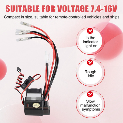 Controlador De Velocidad Rc De Alto Voltaje Esc Con Escobill