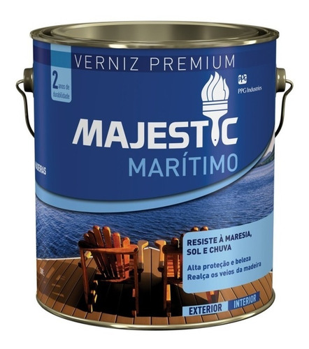Barniz De Madera Super Premium Majestic Marítimo 3,6 L