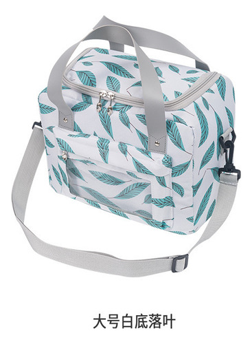 Lonchera portátil, bolsa aislante, bolsa bento grande de película de color blanco