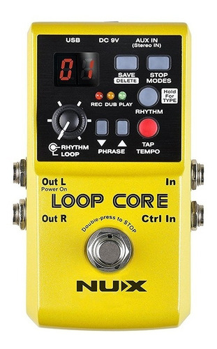 Pedal De Guitarra Nux Loop Core 99 Memorias Loop P