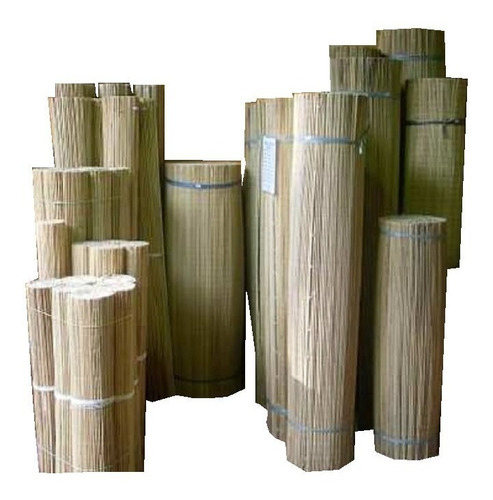 Imagen 4 de 6 de Rollo De Junco Cerco De 5m Lineales X 1.00m De Alto Pintado
