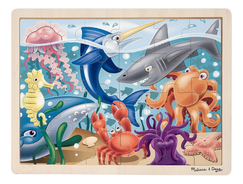 Melissa & Doug Under The Sea Ocean Animals Rompecabezas De M