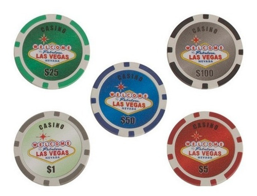 15 Fichas De Poker Profesional Y 4 Dados Las Vegas Casino