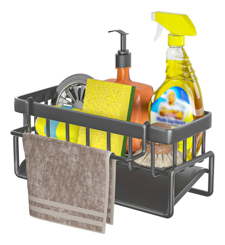 Organizador Para Fregadero De Cocina, Soporte De Esponja Par