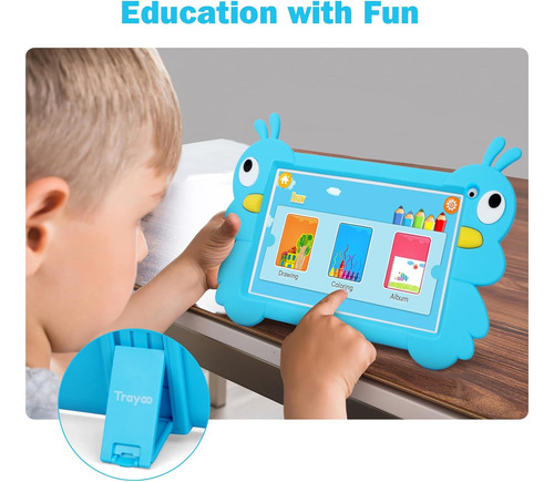 Android 10'' Tablet 7 Para Niños 2gb Ram + 32gb Rom, Azul