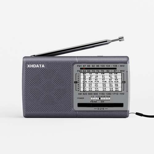 Xhdata D219 Radio Portatil Am Fm De Onda Corta Funciona Con 