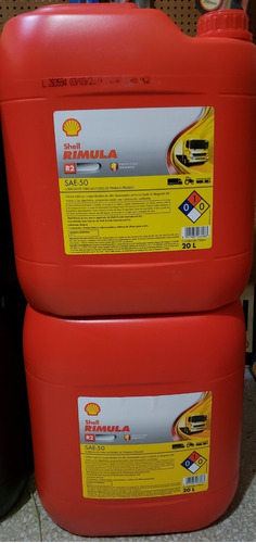 Paila Aceite Diesel Sae 50 R2 Shell Rimula 20 Litros (78)