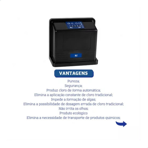Gerador De Cloro Bz 20 Astralpool Fluidra Até 60 Mil Litros