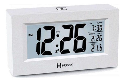 Despertador Digital Sensor Led Temperatura Herweg 2972-21