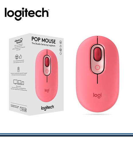 Mouse Logitech Inalambrico Pop With Emoji-heartbreaker 910-0