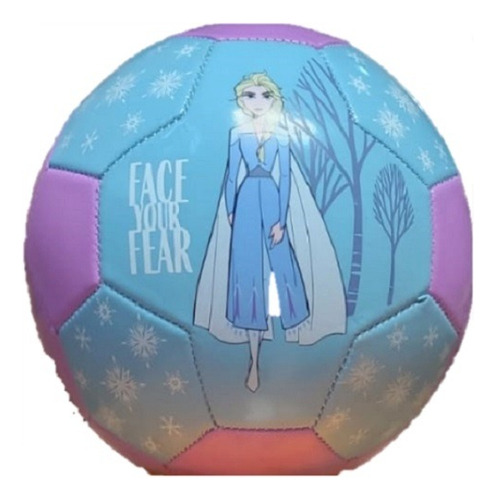 Balón De Fútbol No. 3 Frozen Elsa Voit Disney Color Celeste