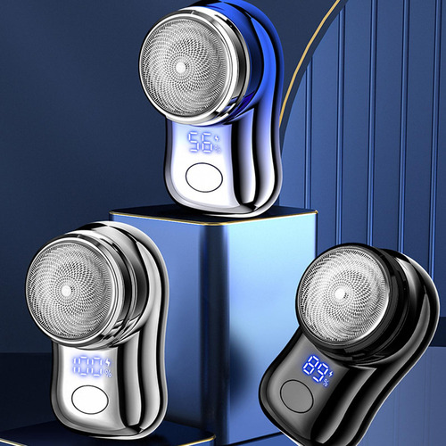 Hx 3 Mini Barbeadores Masculinos, Tamanho Azul Gradiente
