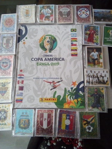 Imagen 3 de 3 de Panini Copa América Brasil 2019 - Álbum Y Figuras Para Pegar