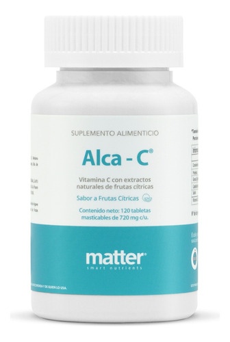 Vitamina C, Tabletas Masticables, Alca-c, Matter Sabor Citricos