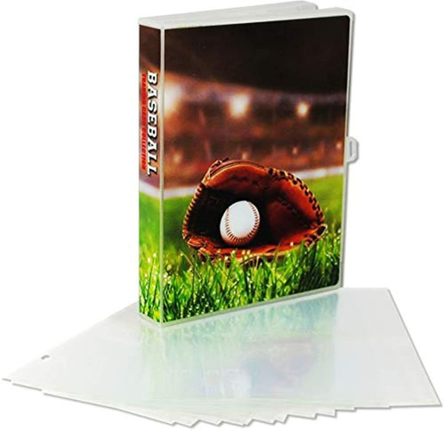 Carpeta Para Tarjetas Coleccionables Con Temática De Béisbol