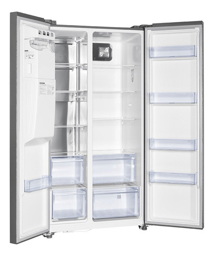 Geladeira Side By Side 516 Litros Tcl C516sbimn Cor Inox 110v
