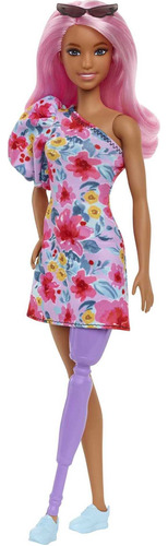 Barbie Fashionistas Doll #189, Pelo Rosa, Vestido Floral Co.