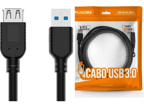 Cabo Extensor Usb 3.0 De 1,50 Metros Alta Velocidade