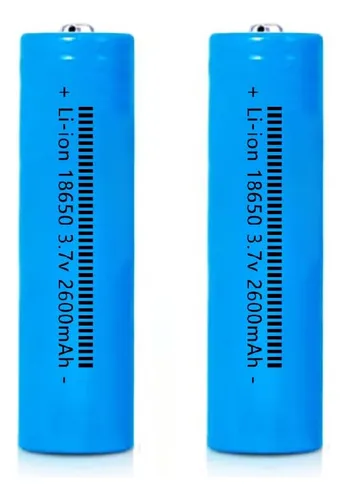 18650 Batería Recargable 2600mah 3.7volt Botón Superi...