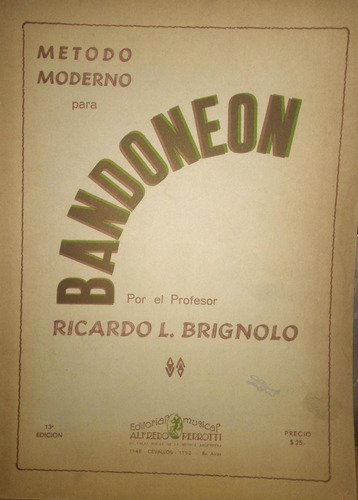Metodo Moderno Para Bandoneon Brignolo (Usado)