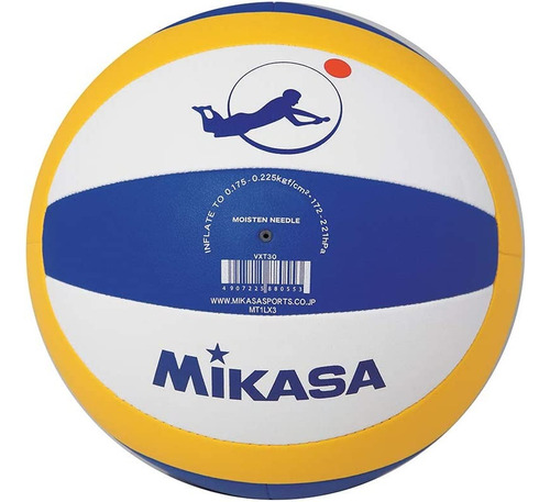 Imagen 2 de 4 de Pelota De Volley Mikasa Fivb Para Playa Volleyball Mvd Sport