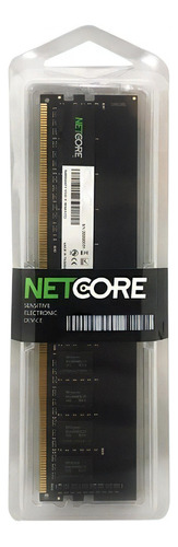 Memória RAM color preto  8GB 1 Netcore NET48192UD24