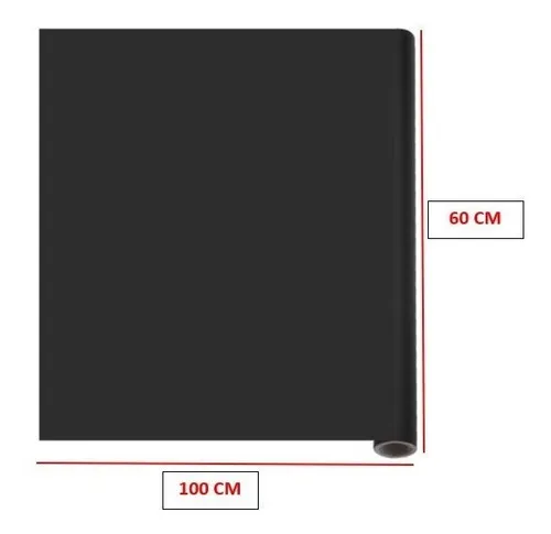 Pizarrón Negro Pizarrón Adherible Pizarra Vinil 100 X 60 Cm