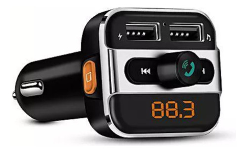Transmisor Bluetooth Fm Con Cargador Usb Dual Bt20w Onever