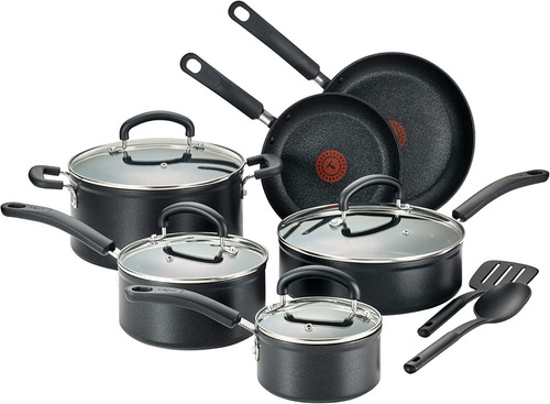 Set De Utensilios De Cocina T-fal, Antiadherente, 12 Pzs