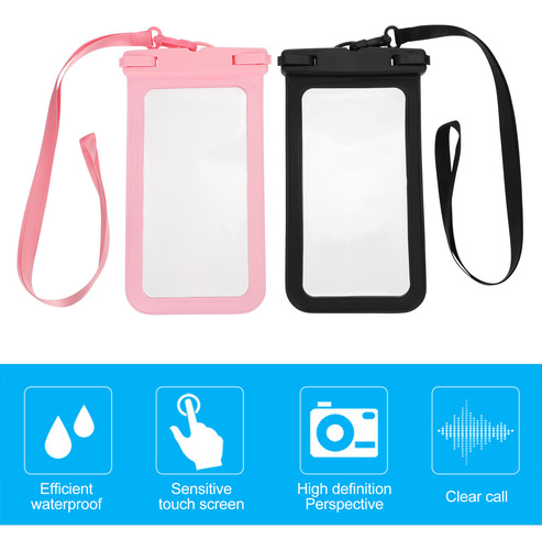 Funda Para Teléfono Móvil Impermeable, 2 Unidades