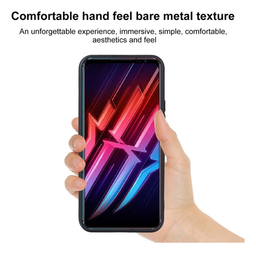 Funda De Tpu Negra Esmerilada Para Zte Nubia Red Magic 6r