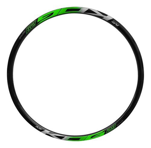 Roda Dianteira Mtb Aro 29 Kog Freios A Disco Raios Zincados Cor Preto/verde