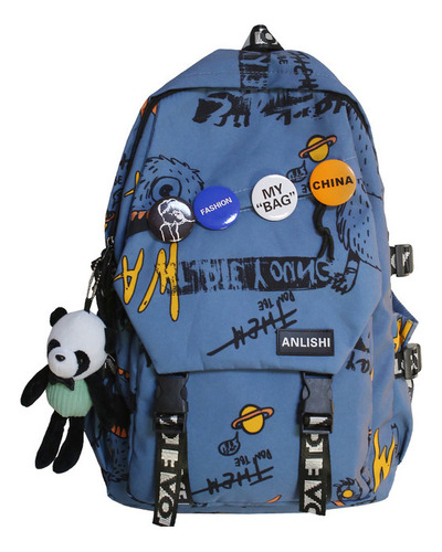 Mochila De Hip-hop Graffiti, Mochila De Viaje De Moda