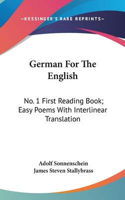 Libro German For The English: No. 1 First Reading Book; E...