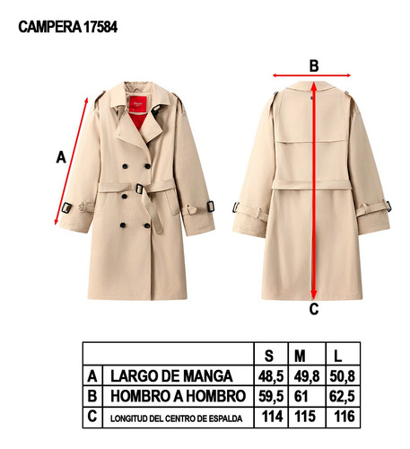 Trench Largo Tapado Forrado Eco Cuero Mujer Love Oreiro