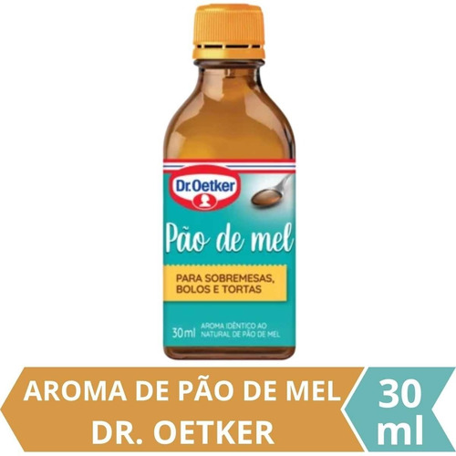 Essência Aroma De Pão De Mel Para Sobremesas Dr Oetker 30ml