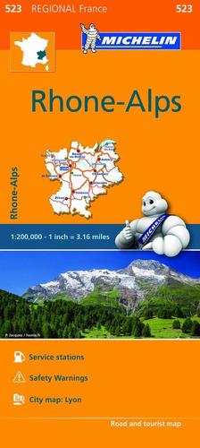 Mapa Regional Rhone Alps 523 Francia 2016 - Aa.vv.