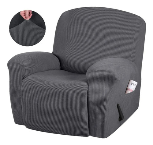 Funda Sofá Reclinable 1 Plaza Protector Cobertura Completa