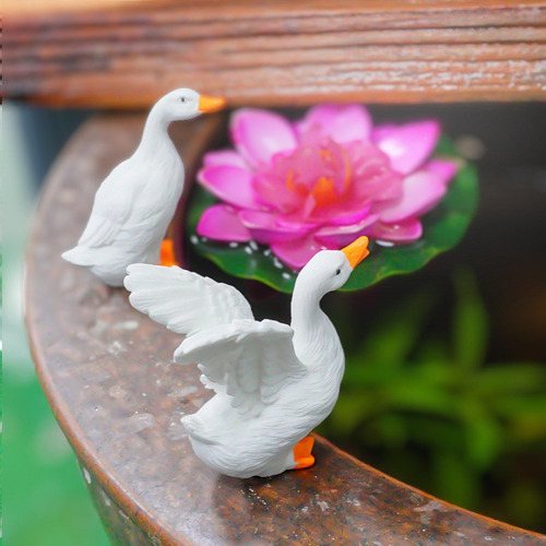 3x Estatua De De Jardín Adorable Decoración Al Aire Libre