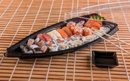 Imagen 2 de 3 de Envase Tipo Barco Para Sushi