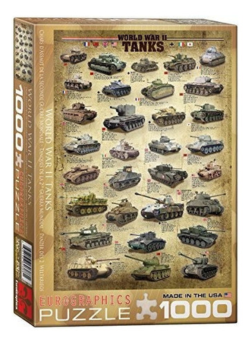 Eurographics Tanks Of Wwii 1000 Piece Puzzle