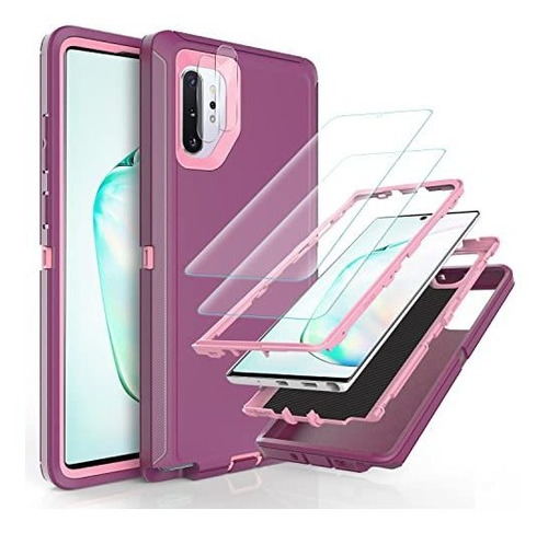 Ymhxcy Note 10 Plus Case With Self Healing Flexible Qvvl1
