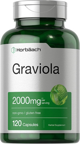 Graviola 2000 Mg Horbaach 120 Cápsulas 