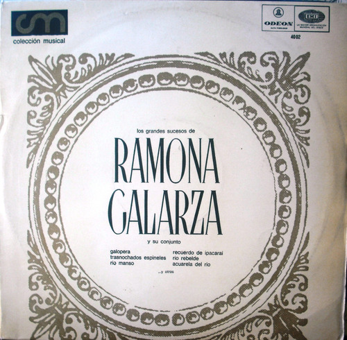 Lp Vinilo Los Grandes Sucesos De Ramona Galarza Y Su Conj.